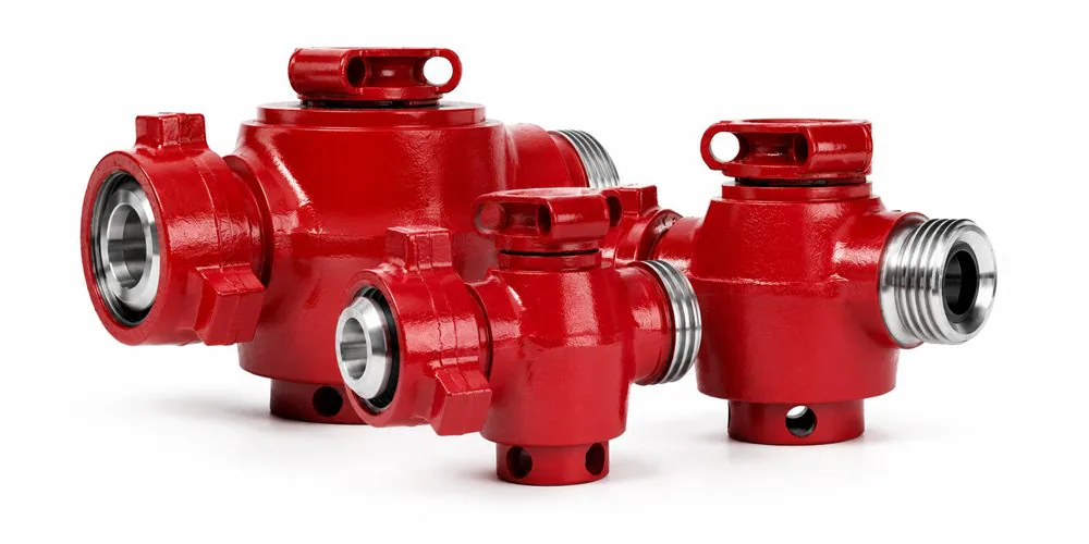 Cactus Flow Control plug valves in multiple sizes on a white background