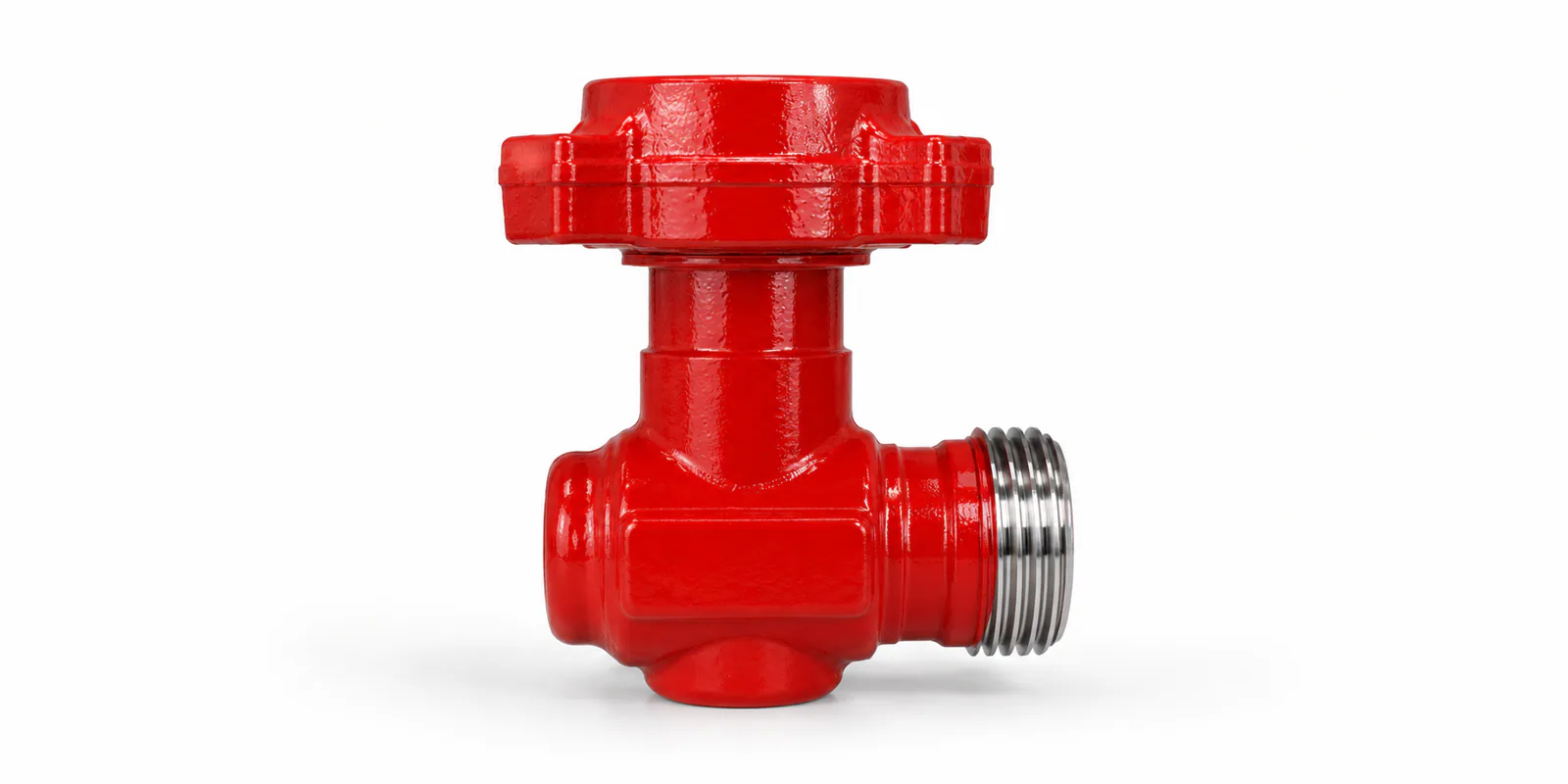 Red ell fitting for a compact 90-degree high-pressure flowline turn